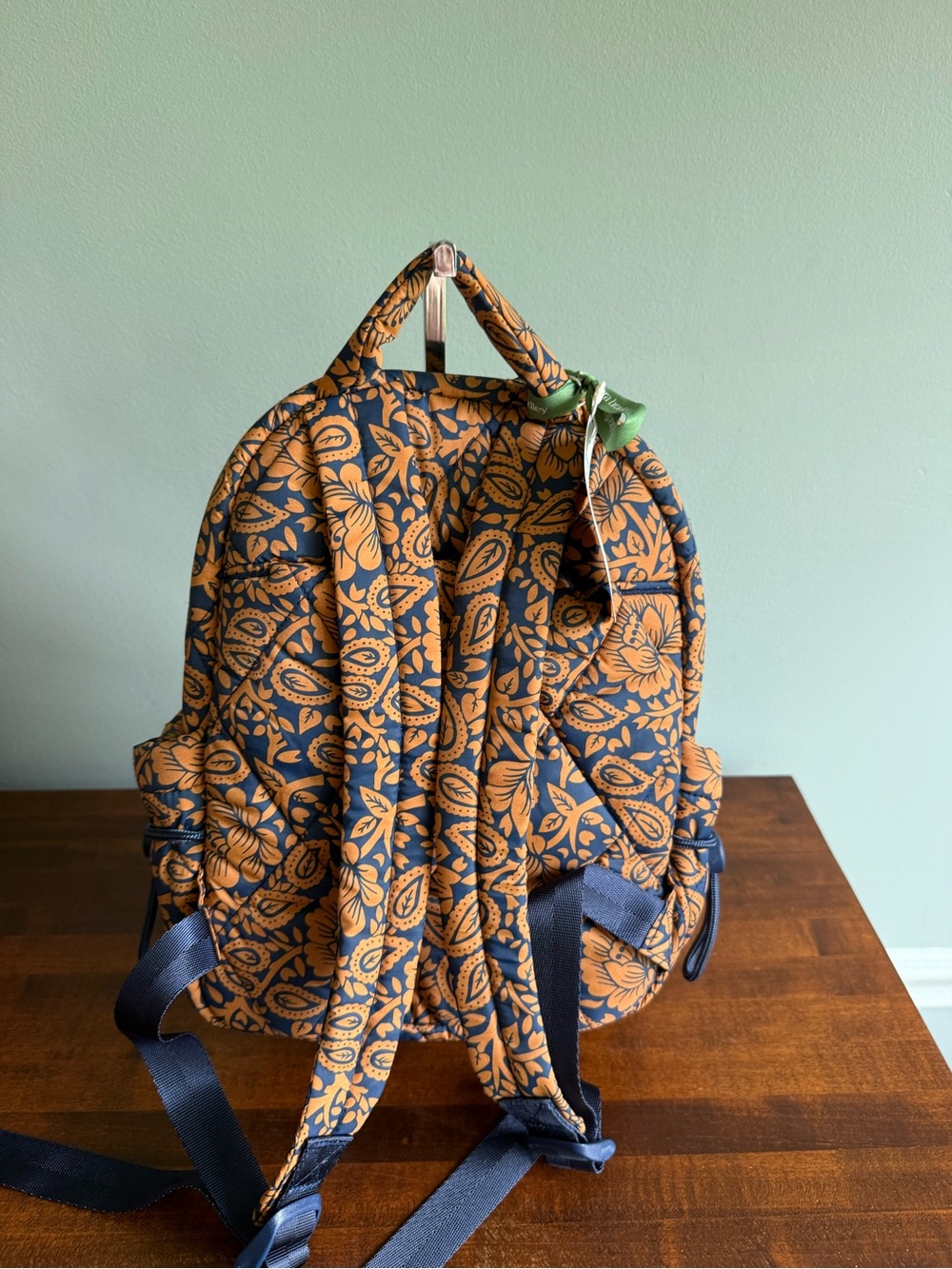 VERA BRADLEY Small Banbury Backpack-Lotus Montage Roasted Pecan - Picture 9 of 10